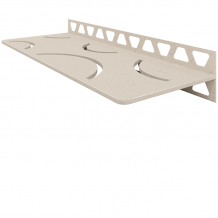 Schluter SHELF-W-S1 Trendline Textured Aluminium Curve Design Tile In Shelf TSI - Textured Ivory